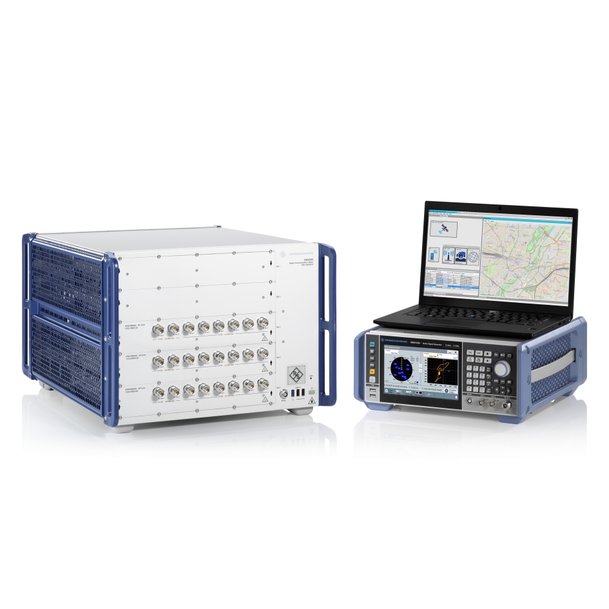 ETS-Lindgren integriert R&S CMX500 und R&S SMBV100B für 5G A-GNSS-Antennen-Performance-Tests  